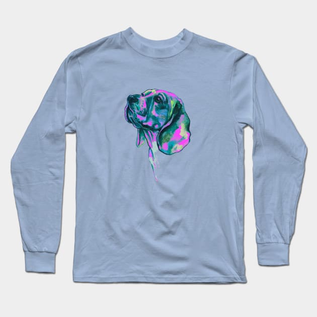 Neon Dog. Long Sleeve T-Shirt by FanitsaArt